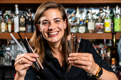 Бар Професійна соломинка для пиття Tools 20 см Polypropyleen Zwart 200 штук 