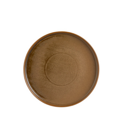 Від Bone Bord Met Rand Kaldi 19 cm Porselein Bruin 