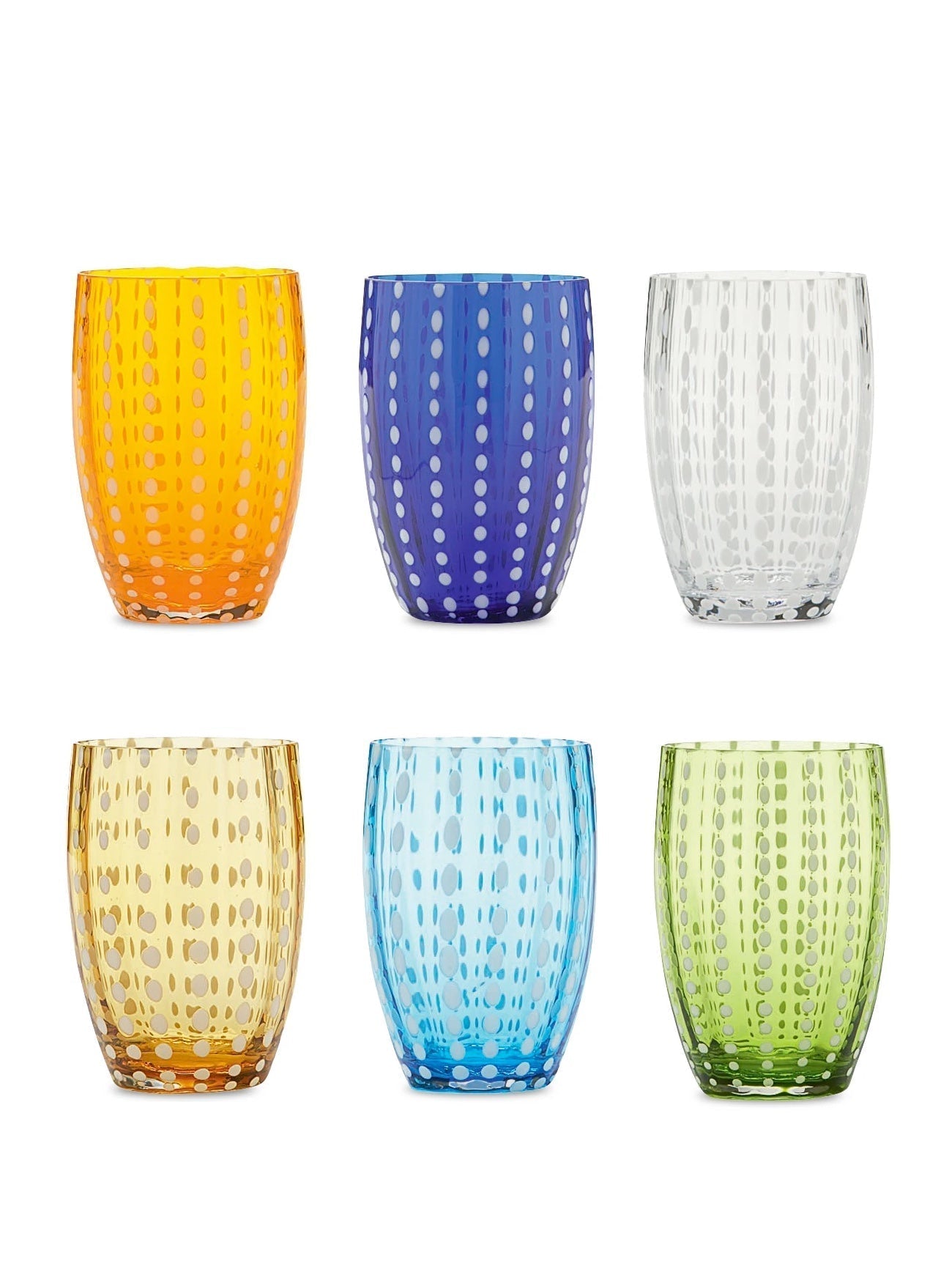 Zafferano America Perle Tumbler Assorted (Set of 6)