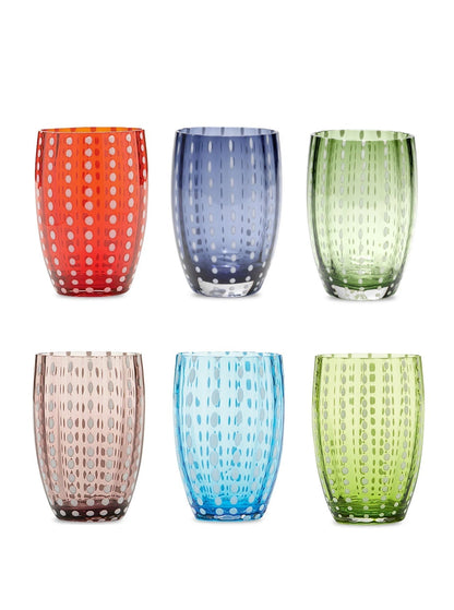 Zafferano America Perle Tumbler Assorted (Set of 6)