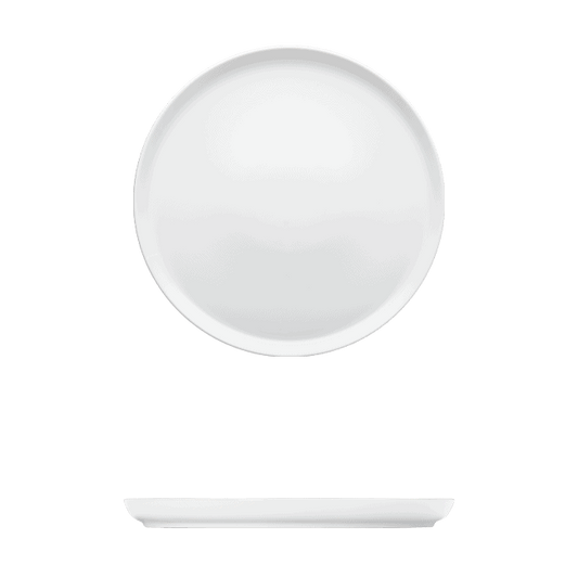 Round Plate Catalog Number: 056 0236 (White) | Dimensions: 4 in (10 cm)