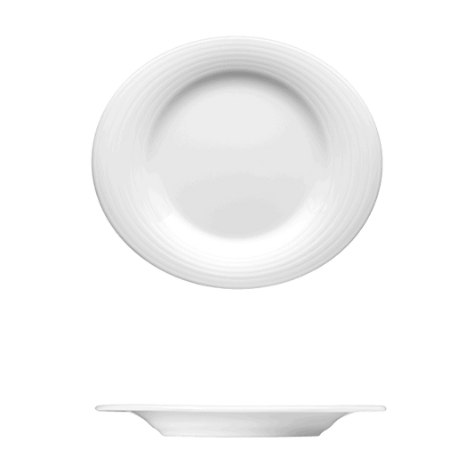 Oval Deep Plate | Catalog Number: 010 0006 | Dimensions: 11 5/8 x 10 1/2 in (30 x 26 cm) 13 fl oz (390 ml)