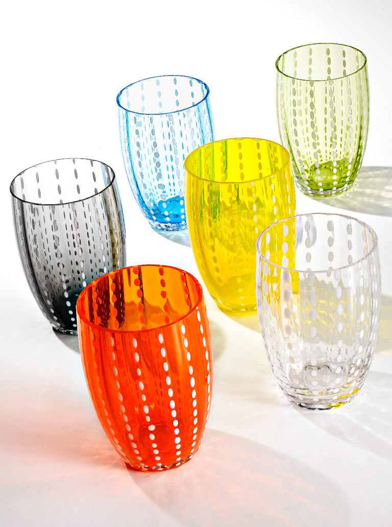 Zafferano America Perle Tumbler Assorted (Set of 6)